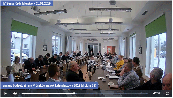 Transmisja obrad on-line na stronie www lub Biuletynie informacji Publicznej